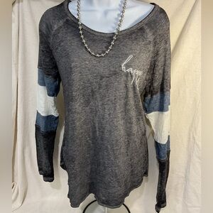 Burnout Color Block Top